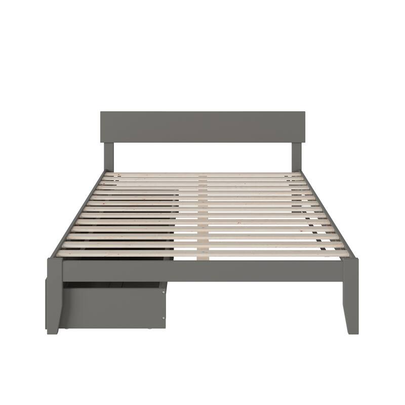 Boston Modern Contemporary Bed with 2 Extra Long Drawers