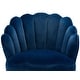 preview thumbnail 19 of 64, HULALA HOME Morden Scalloped Velvet Arm Chair with Tufted Back