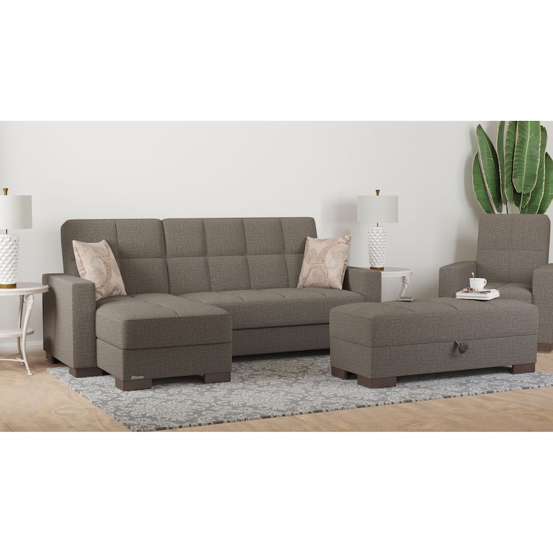 Upholstered Ottoman with Storage