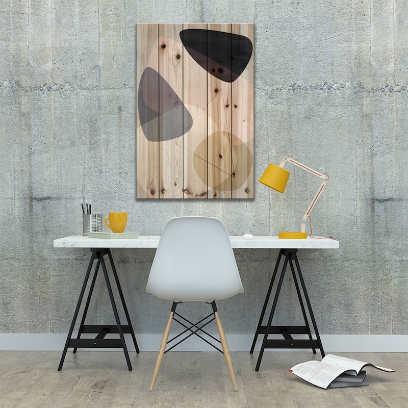 Graphic CL.B Print On Wood by Mareike Böhmer - Multi-Color