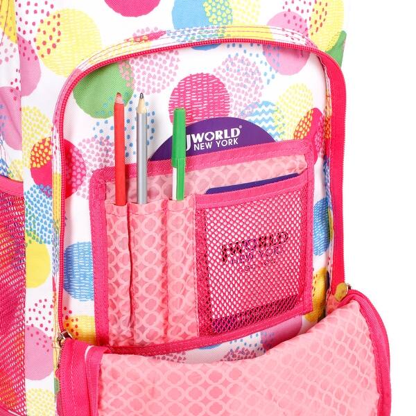 J World Speckle Sunny 17 Inch Rolling Backpack Overstock