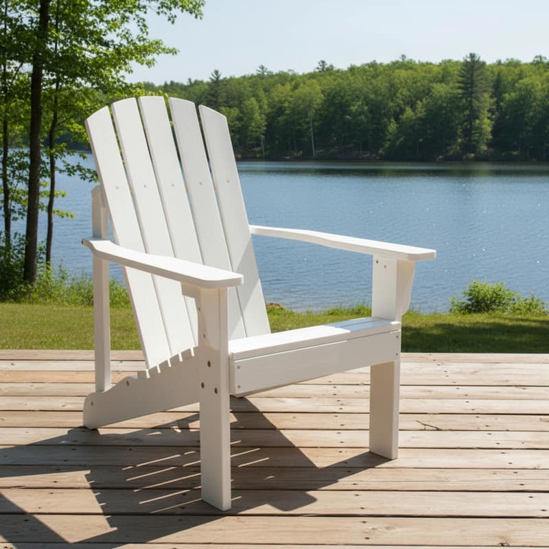 Meridian Weather Resistant Outdoor Patio Adirondack Chair