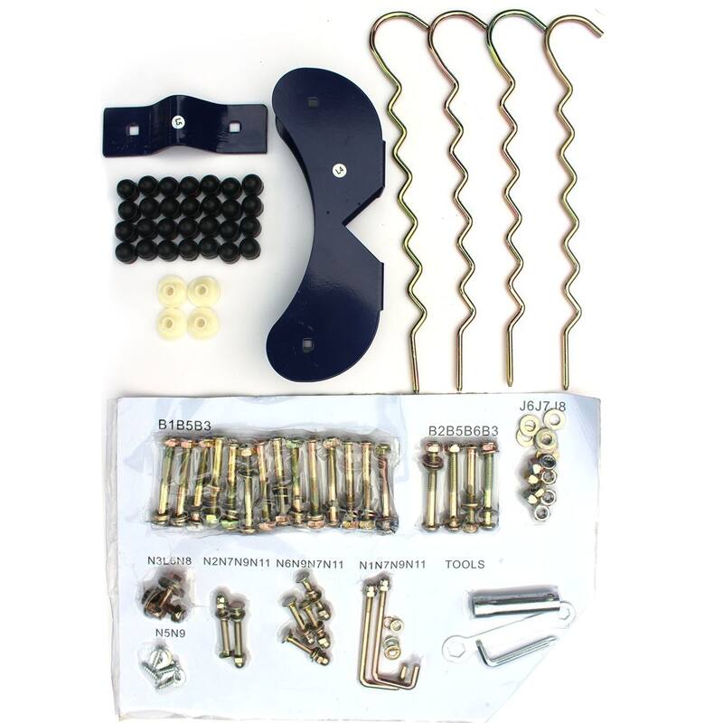 Blue-Green Metal Steel Kids Swing Set with 4 Swings and Weather-Resistant Frame - 119" x 74" x 73"