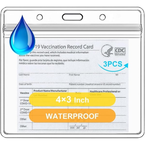 Vaccination Card Protector, 4x3in Record Vaccine Card Holder - Bed Bath &  Beyond - 42353274