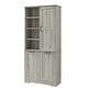 preview thumbnail 73 of 75, GDFStudio - Elijah Tall Bathroom Cabinet with Tilt-Out Laundry Hampers and Adjustable Shelves