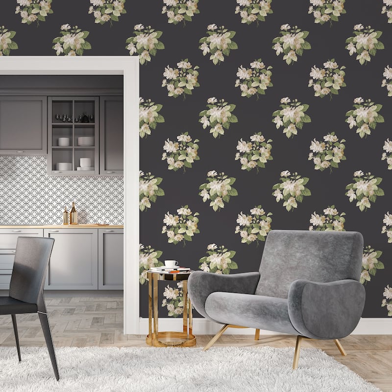Galerie Wallcoverings Secret Garden Floral Bouquet Non-woven Matte Wallpaper Roll