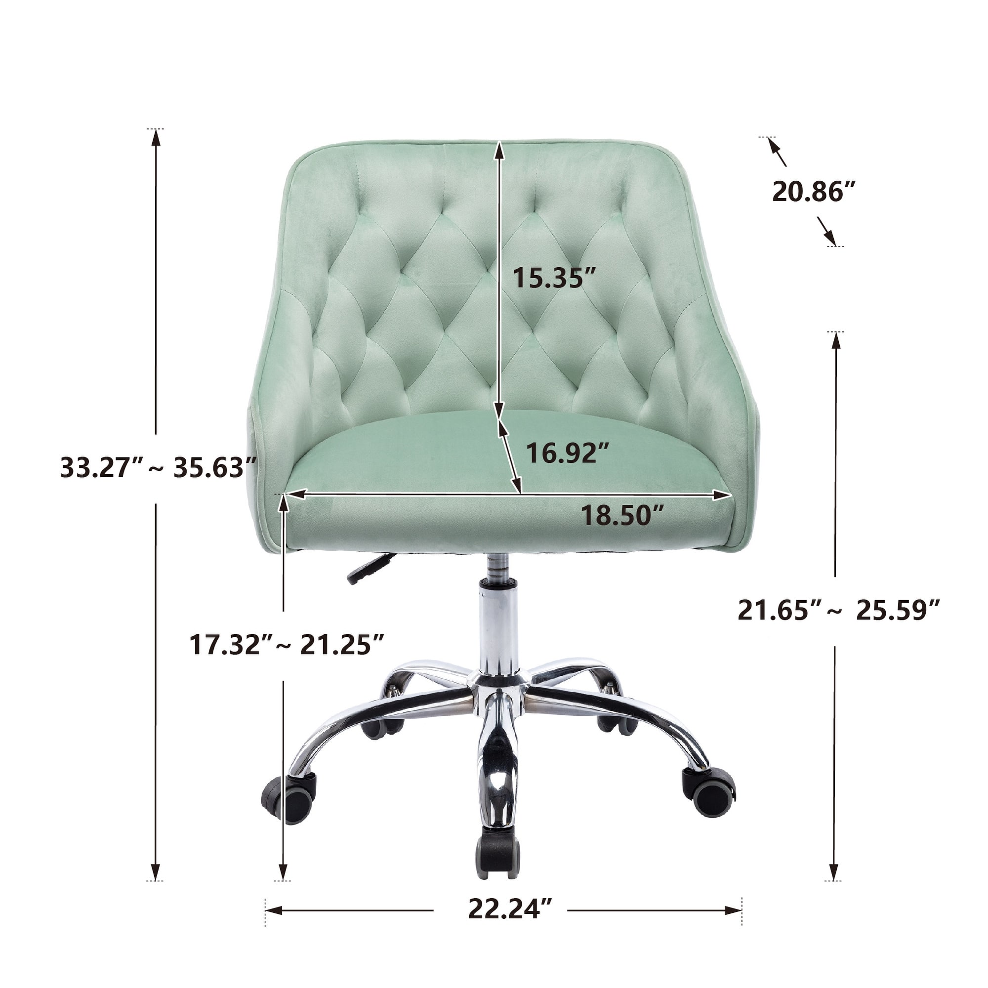 Mint Green Swivel Shell Chair for Living Room/ Modern Leisure office