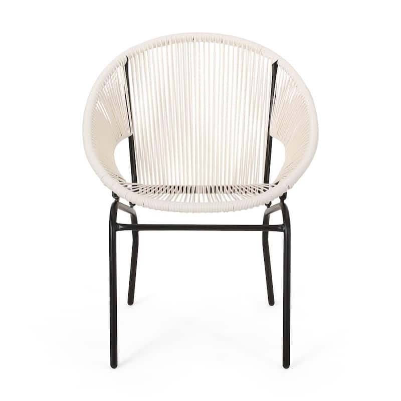 Nusa Outdoor Modern Rattan Club Chair (Set of 2) by Christopher Knight Home