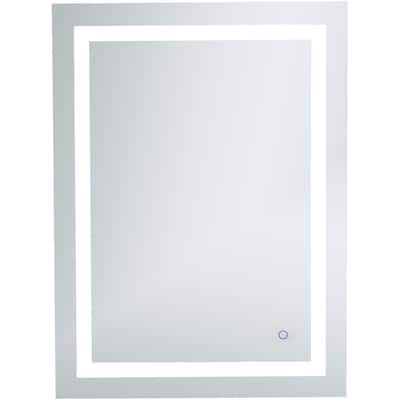 Elegant Lighting Helios 36" x 27" Rectangular Frameless Wall Mounted