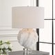 preview thumbnail 2 of 5, Uttermost Saylor White Table Lamp - 27.5'' H X 19'' W X 19'' D