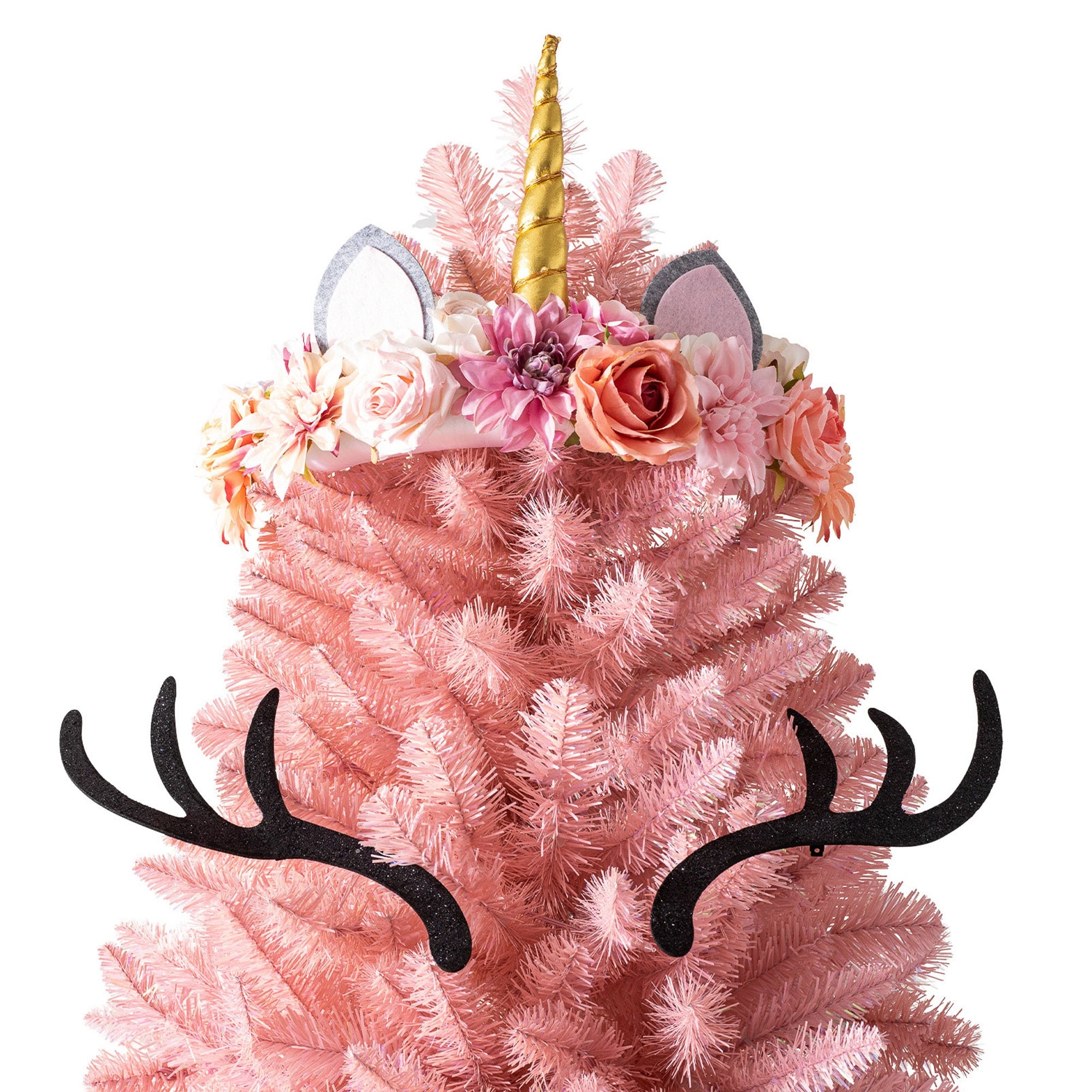 Treetopia pretty in pink artificial prelit christmas tree w outlet