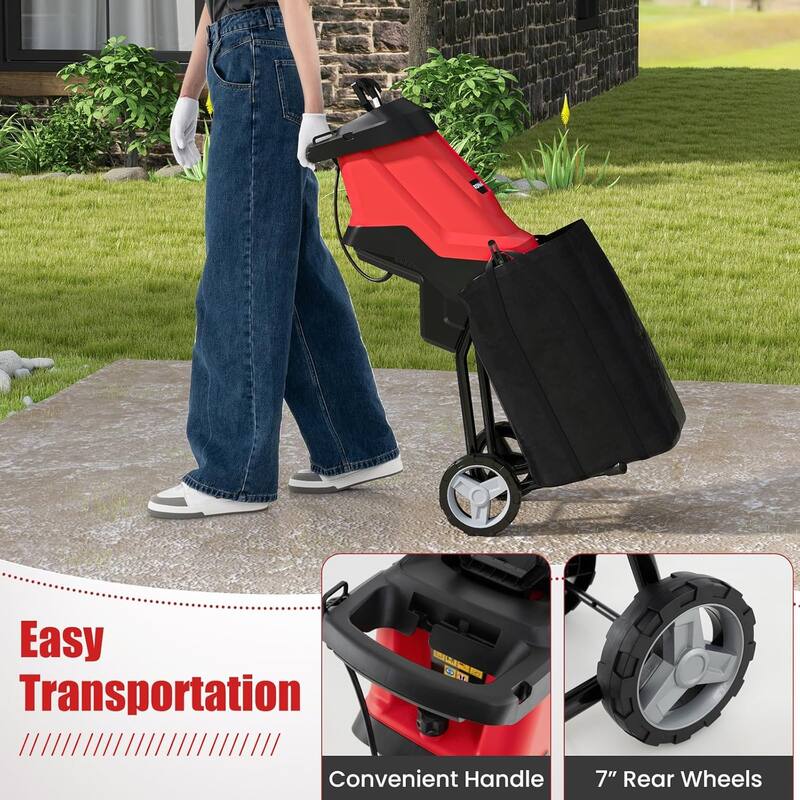 Electric Garden Shredder Wood Chipper Electric Compact