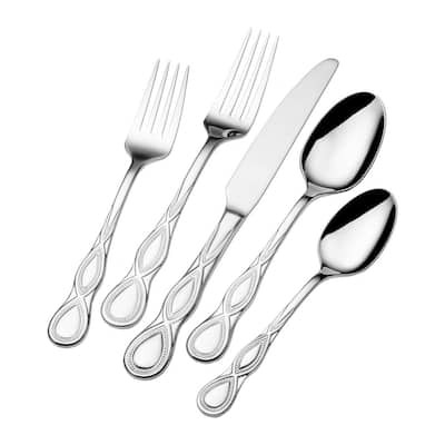 Wallace Home Satin Brooklyn 20 Pc Flatware Set 18.0