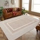 preview thumbnail 12 of 31, Area Rug Modern Washable Rugs for Living Room Bedroom Bordered Rugs Non-Slip Low Pile Rug 5'x7' - Light Tan