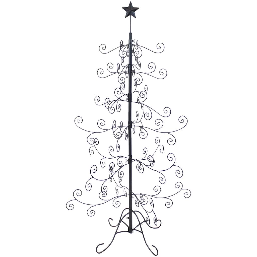 Sunnydaze Noelle Metal Christmas Ornament Tree - 60 Inch