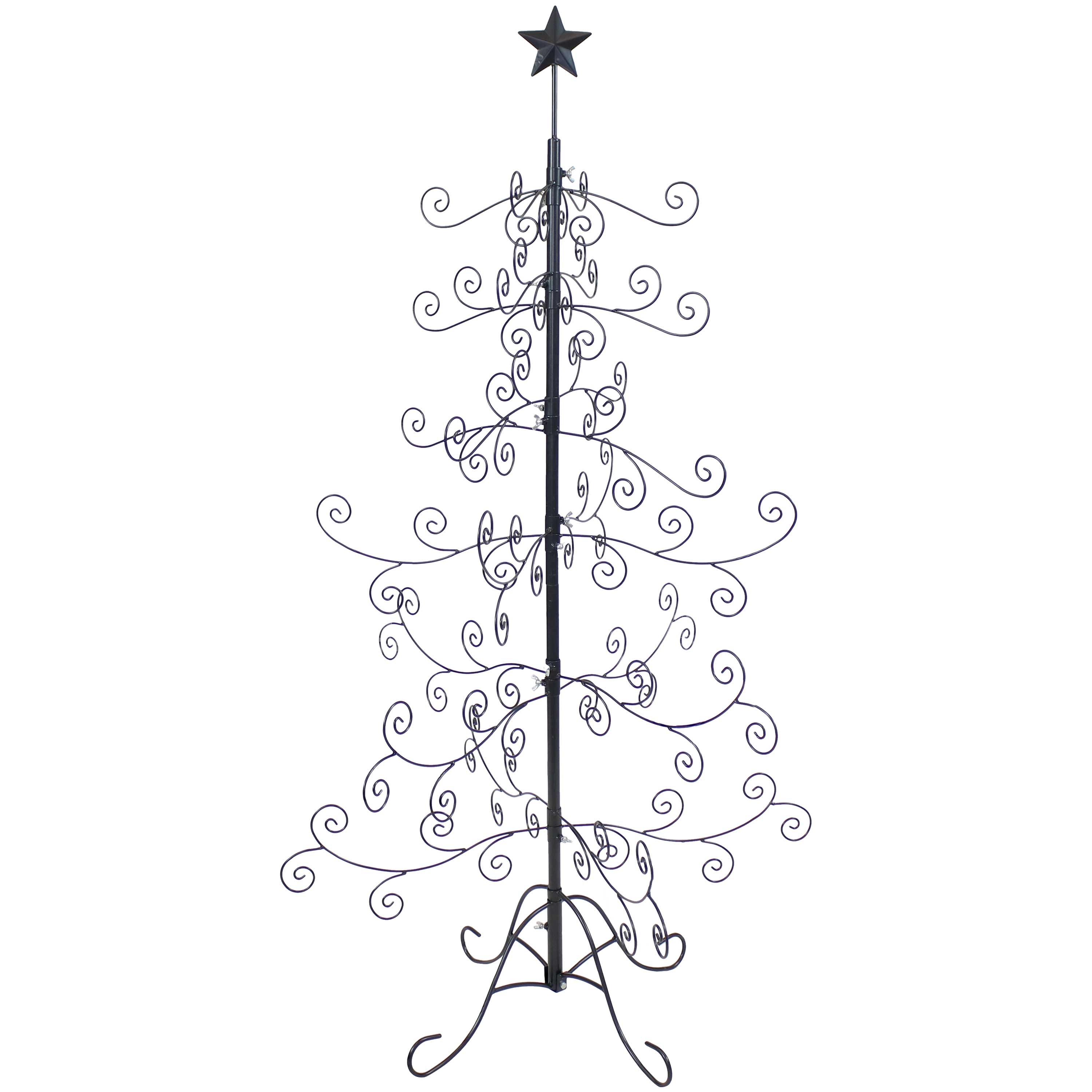Sunnydaze Noelle Metal Christmas Tree Ornament Display - 60" H