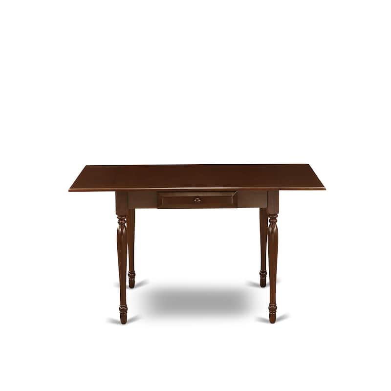 East West Furniture Dining Table Set Consists of a Rectangle Kitchen Table and Padded Chairs, Mahogany (Pieces Options)
