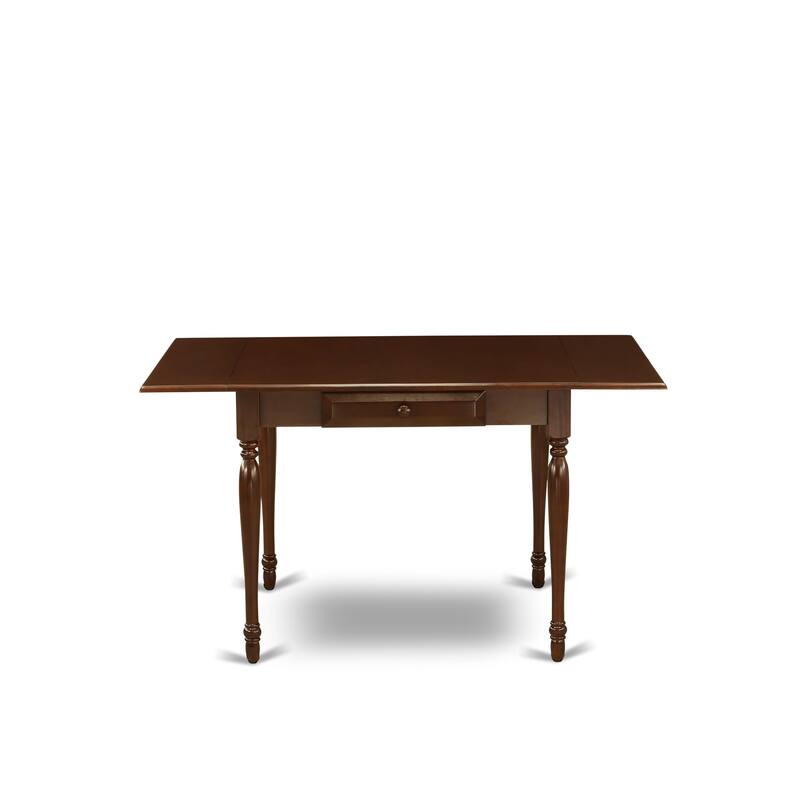 East West Furniture Dining Table Set Contains a Rectangle Kitchen Table and Parson Chairs, Mahogany (Pieces Options)