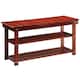 Copper Grove Cranesbill Mudroom Shoe Storage Bench