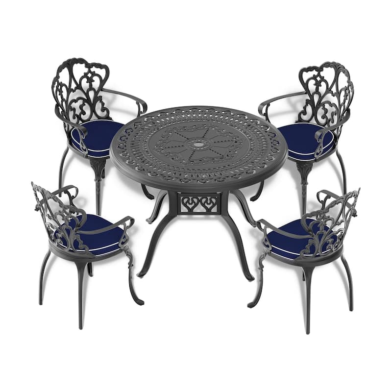 39.37-inch Outdoor Cast Aluminum Round Table