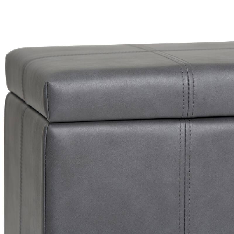 WYNDENHALL Lancaster 36 inch Wide Contemporary Rectangle Storage Ottoman