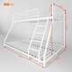 preview thumbnail 7 of 7, Twin Over Full Metal Bunk Bed with Comfortable Rungs, Easy to Assemble, and Guardrails