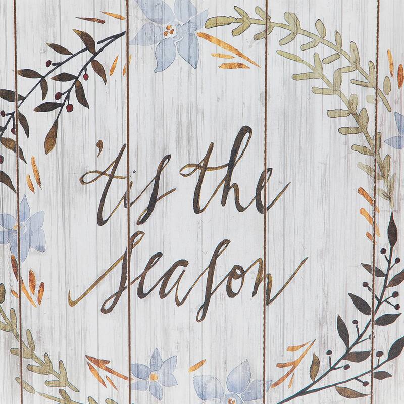 Tis the Season Christmas Wall Decoration - 12"