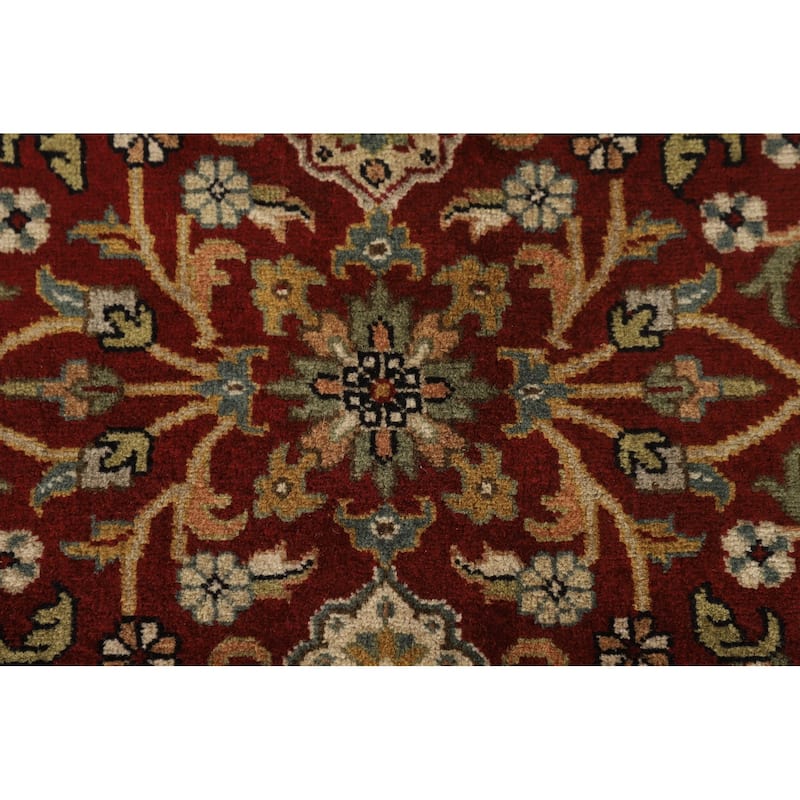 Floral Agra Oriental Area Rug Handmade Wool Carpet - 6'2"x 9'3"