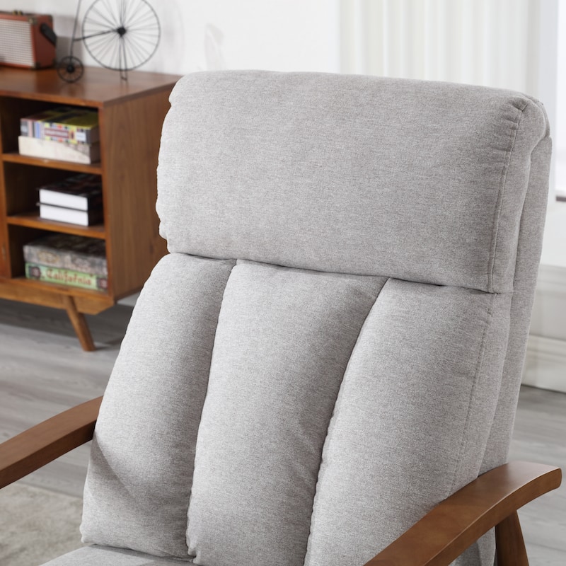 Wood Frame Armchair, Modern Accent Chair Lounge Chair for Living Room