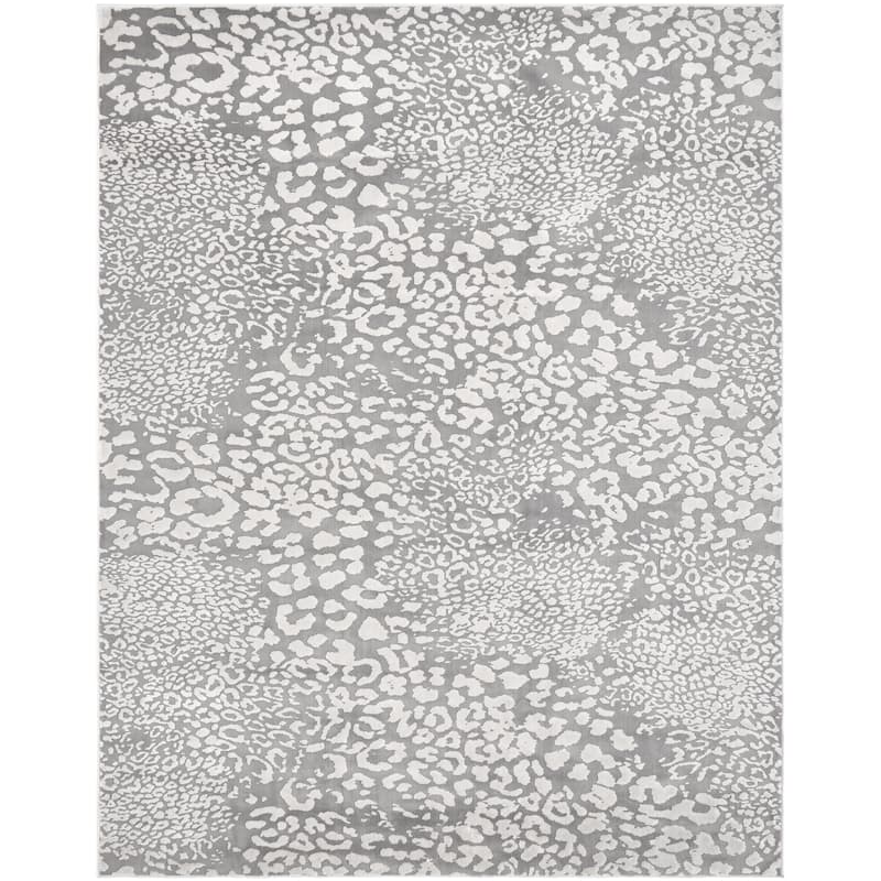 N Natori Serengeti Leopard Area Rug - 3'11" x 5'7" - Light Grey