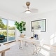 preview thumbnail 26 of 33, 28" Black Modern Dimmable LED Ceiling Fan with Light and Remote