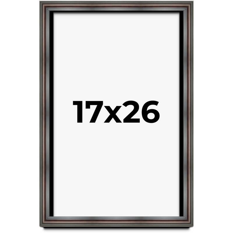 17x26 Shadow Box Frame Brown Cherry | 2.625 Inches Deep Pine Wood