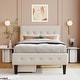 preview thumbnail 11 of 16, Twin Size Upholstered Platform Bed with 2 Drawers