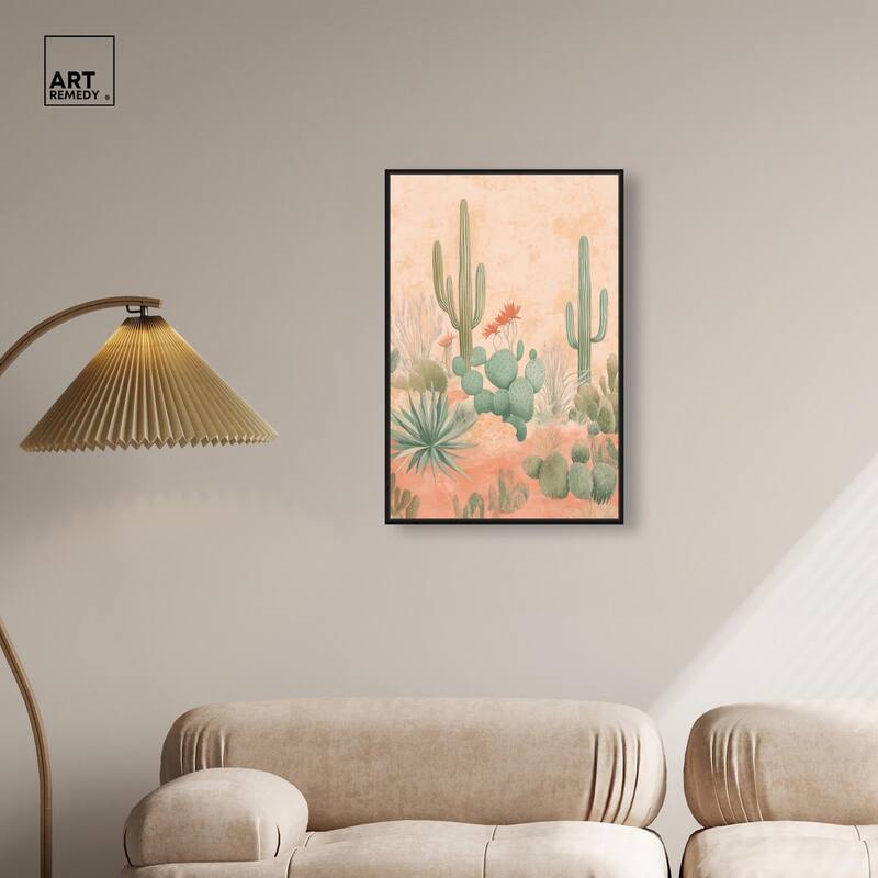 Cactus Ballet Canvas by Art Remedy