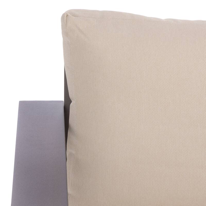 SAFAVIEH Outdoor Living Fash Aluminum Sofa - 76"W x 34"D x 30"H