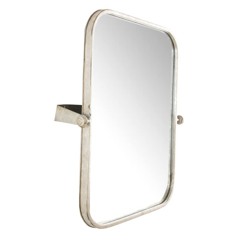 Metal Framed Pivoting Wall Mirror