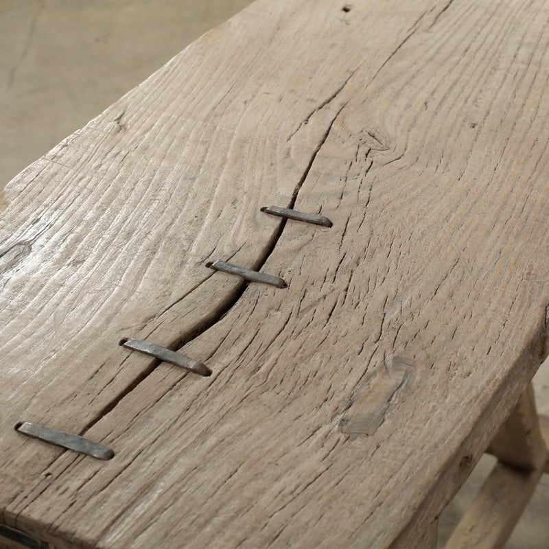 Elmwood Vintage Console Table Weathered Natural