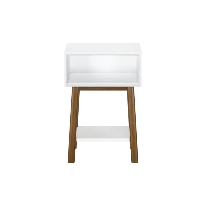 Plank and Beam Mid-Century Modern Cubby Nightstand