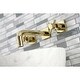 preview thumbnail 12 of 22, Kingston Brass Concord Two-Handle 3-Hole Wall Mount Bathroom Faucet