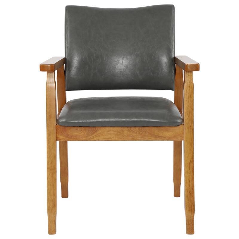 Walnut Upholstered Dining Chairs Solid Wood Arm Chair