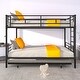preview thumbnail 6 of 7, CPC Certified Twin Over Twin Bunk Bed with Trundle, Heavy Duty, No Box Spring Needed