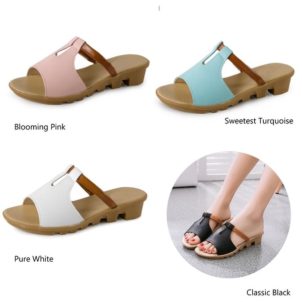 STYLE/&CO Womens Hayleigh Open Toe Casual Slide Sandals Beach Sand Size 10.0 M US