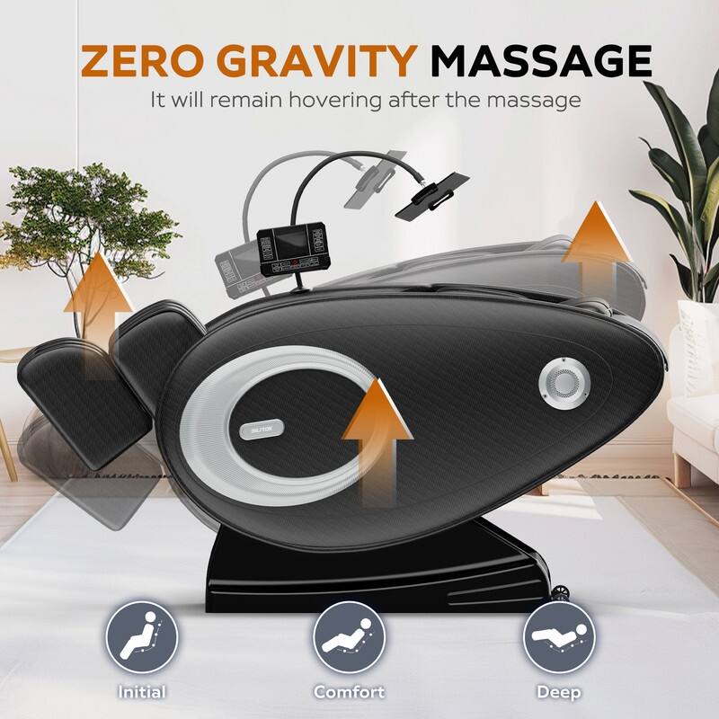 2025 3D Full Body Massage Chair w/Air Pressure and Zero Gravity (180LBS/6.1FT Capacity)