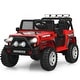 preview thumbnail 4 of 30, 12V Kids Remote Control Electric Ride On Truck Car with Lights and Music - 45" x 28.5" x 28.7" (L x W x H) Red