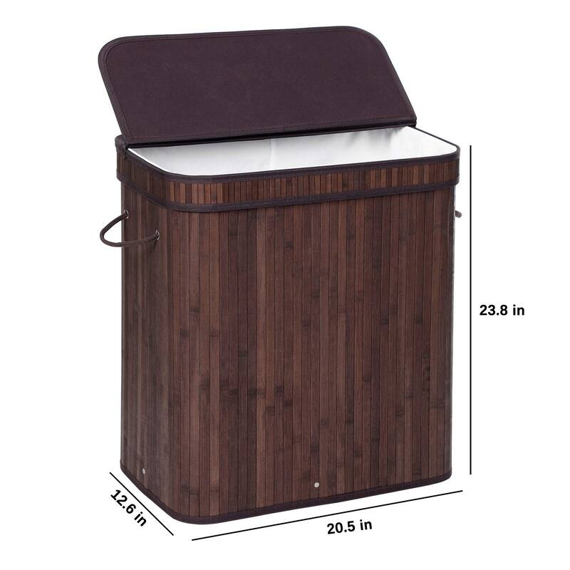 Bamboo Laundry Basket with Handles and Lid On Sale Bed Bath