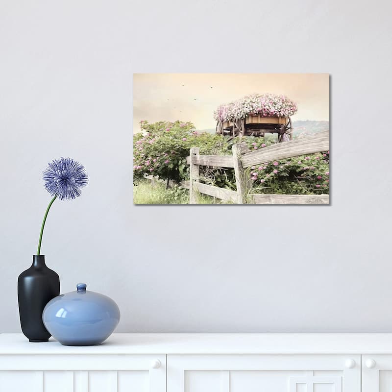 iCanvas "Flower Wagon" by Lori Deiter Canvas Print - 12x18x1.5