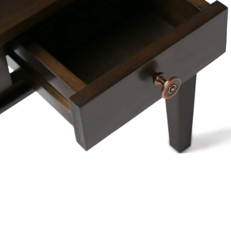 WYNDENHALL Sterling SOLID WOOD 18 inch Wide Square Transitional End Side Table - 18 W x 18 D x 20 H