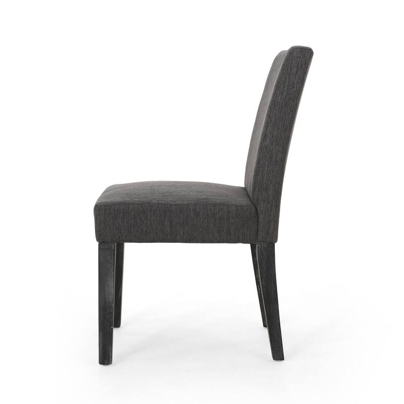 Modern Set of 2 Dining Chairs with Fabric Cushioned Seat Backrest, Solid Wood Frame for Dining Room Living Room and Bedroom
