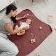 preview thumbnail 2 of 3, Baby Muslin Blanket - Large 40" X 40", Wine, By Comfy Cub - Wine