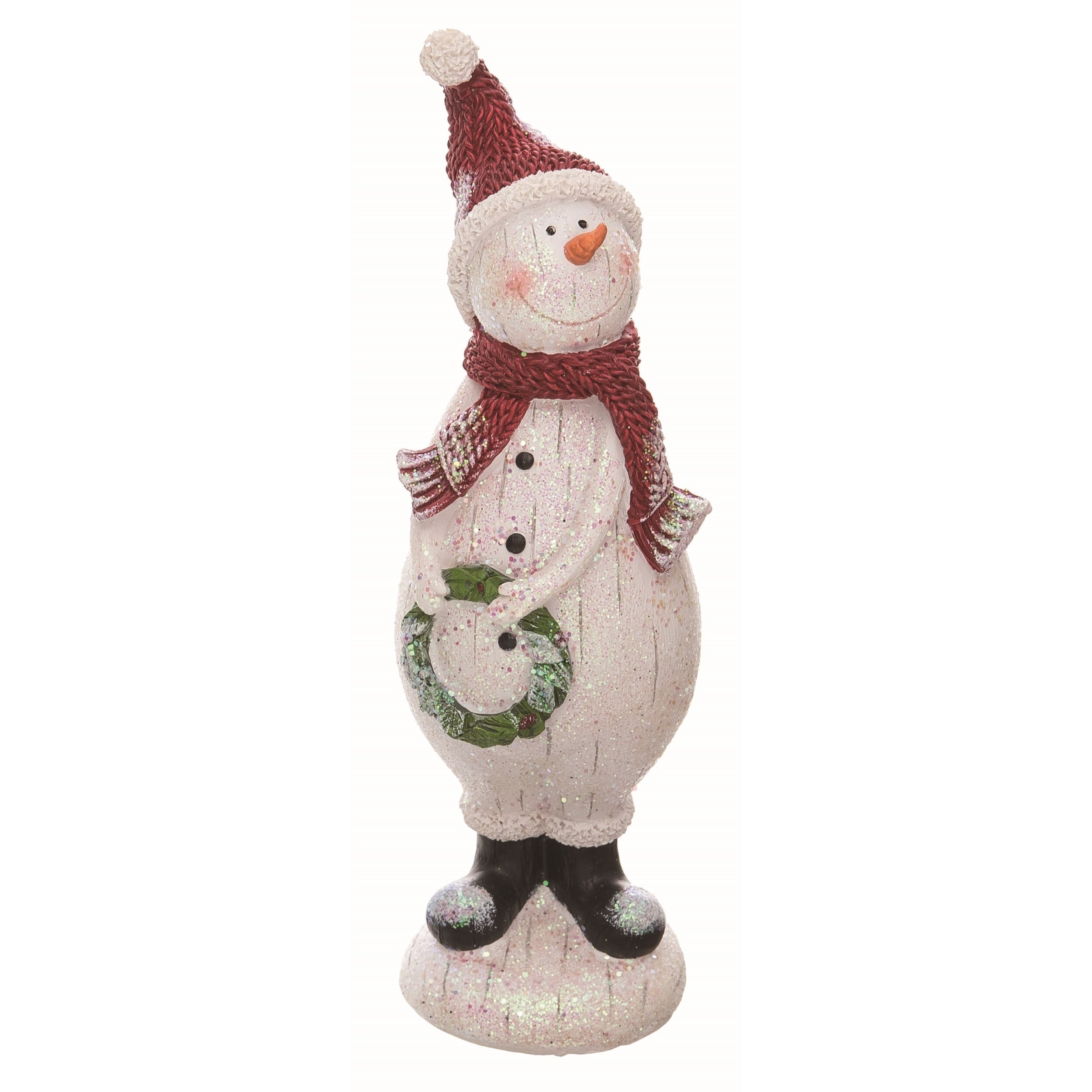 Transpac Dancing Santa and Snowmen Rosy Red 11 x 7 Resin Stone Christmas Figurine Transpac Dancing Santa and Snowmen Rosy Red 11 x 7 Resin Stone Christmas Figurine